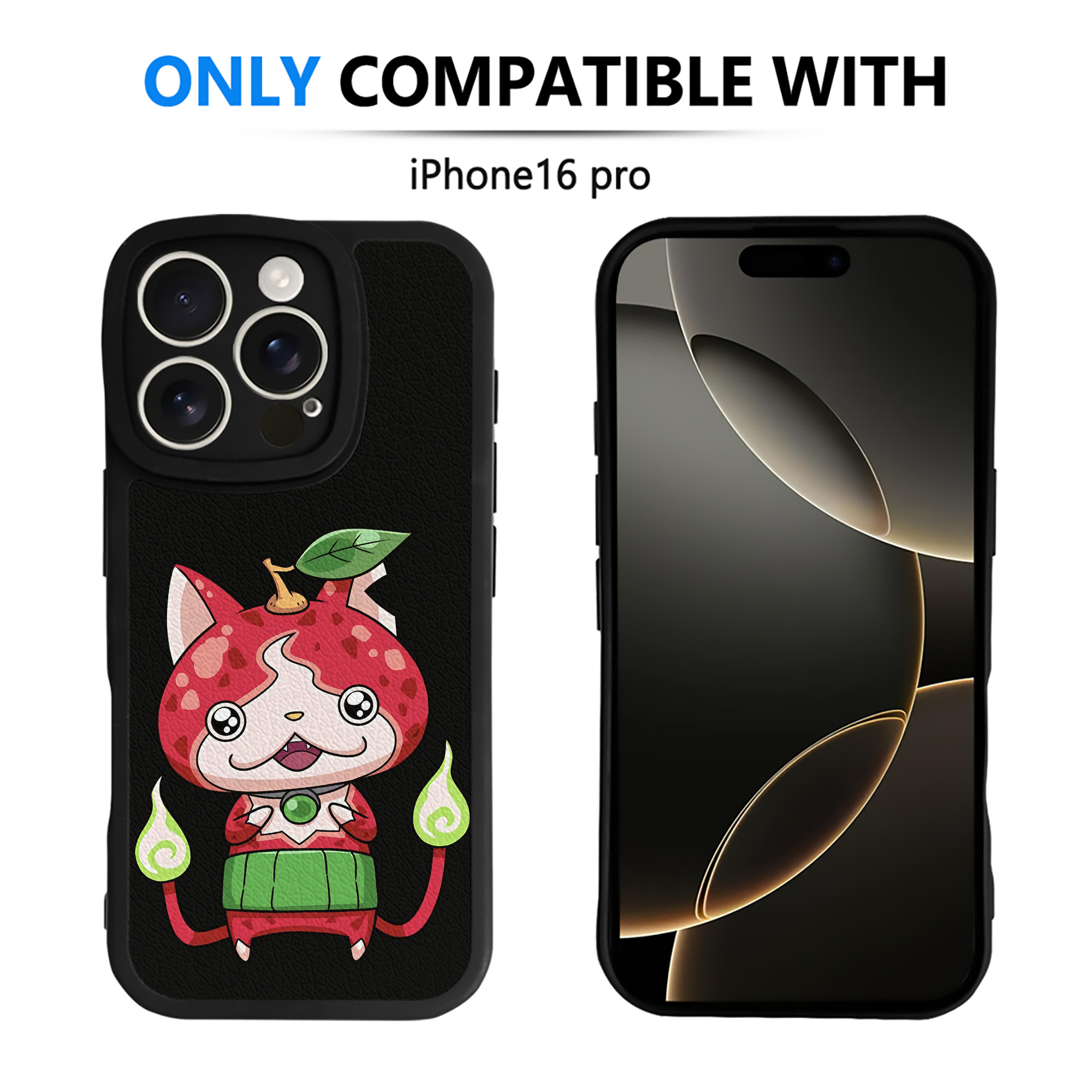 （画像用） 妖怪ウォッチ Yo-kai Watch 【iPhone 16シリーズ対応】シリコンスマホケース（レザー調） 材質：シリコン